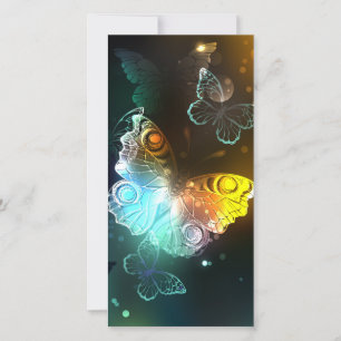 Cartes Pour Fêtes Annuelles Papillon lumineux et papillons de nuit