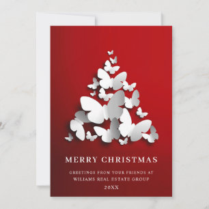 Cartes Pour Fêtes Annuelles Papillon Monarque Noël Accueil d'entreprise