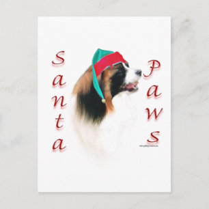 Cartes Pour Fêtes Annuelles Papillon Père Noël Paws