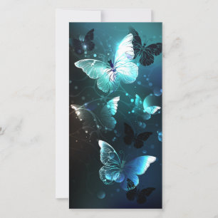 Cartes Pour Fêtes Annuelles Papillons de nuit à la menthe