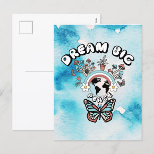 Cartes Pour Fêtes Annuelles Papillons et champignons Rêve Big positif inspo