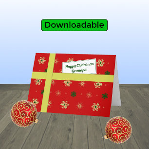 Cartes Pour Fêtes Annuelles Papy rouge Joyeux colis de Noël
