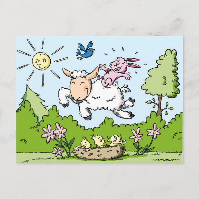 Cartes Pour Fêtes Annuelles Pâques (Devant)