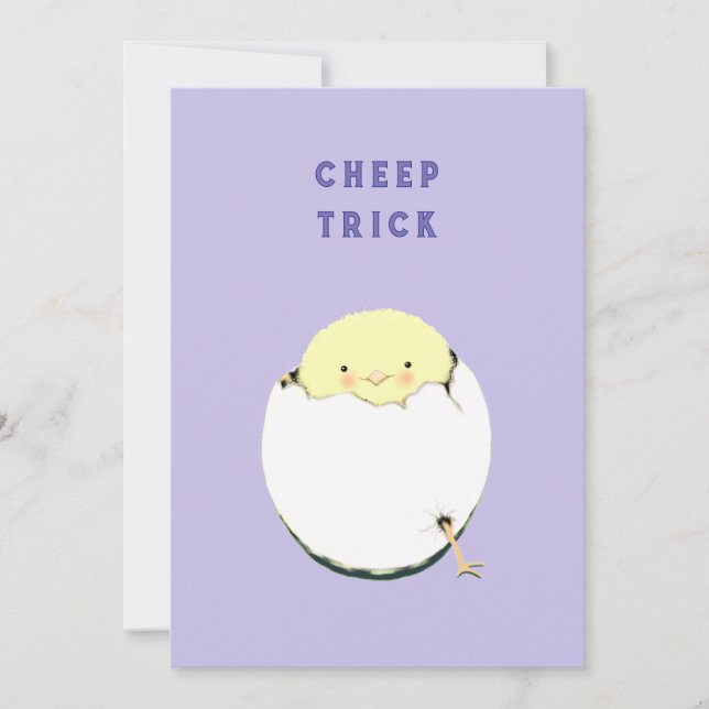 Cartes Pour Fêtes Annuelles Pâques amusantes (Devant)