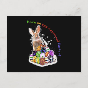 Cartes Pour Fêtes Annuelles Pâques aux oeufs ! Oeufs de lapin de Pâques