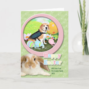 Cartes Pour Fêtes Annuelles Pâques - Beagle - Brady