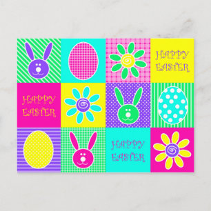 Cartes Pour Fêtes Annuelles Pâques colorées
