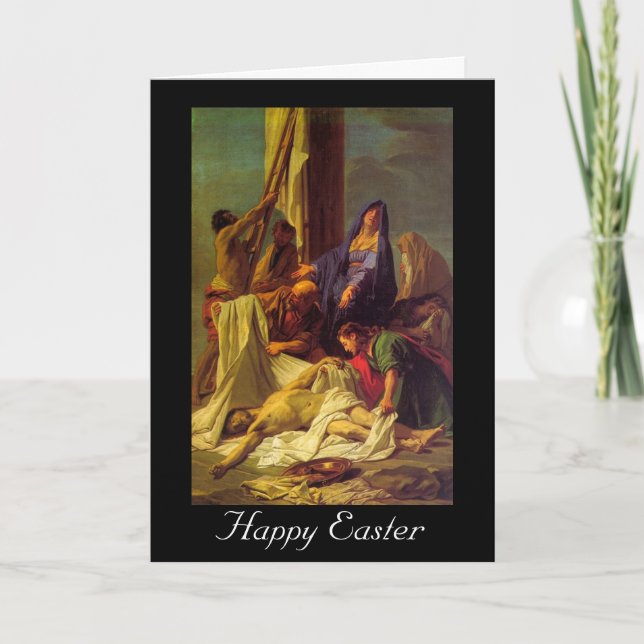 Cartes Pour Fêtes Annuelles pâques de descente (Devant)