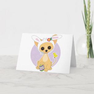 Cartes Pour Fêtes Annuelles Pâques du Chihuahua