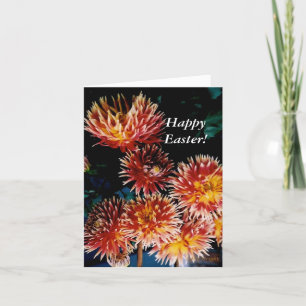 Cartes Pour Fêtes Annuelles Pâques géantes Dahlias