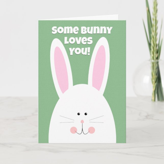 Cartes Pour Fêtes Annuelles Pâques Heureuses Pour Tous Les Gens Que Bunny Vous (Devant)