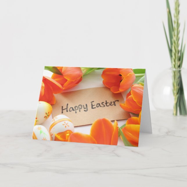 Cartes Pour Fêtes Annuelles pâques heureux (Devant)