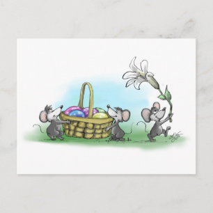 Cartes Pour Fêtes Annuelles Pâques heureux de Mic, Mac et Moe
