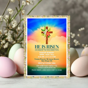Cartes Pour Fêtes Annuelles Pâques Il Est Ressuscité SERVICES ÉGLISE Personnal