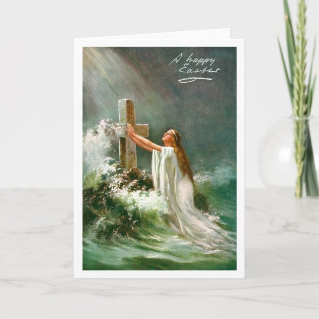 Cartes Pour Fêtes Annuelles Pâques joyeuses (Devant)