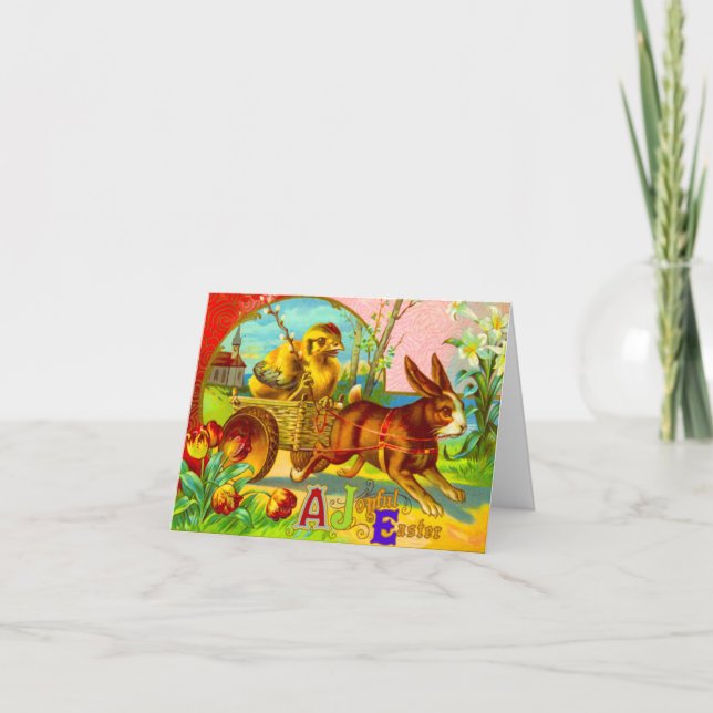 Cartes Pour Fêtes Annuelles Pâques Joyeuses (Devant)