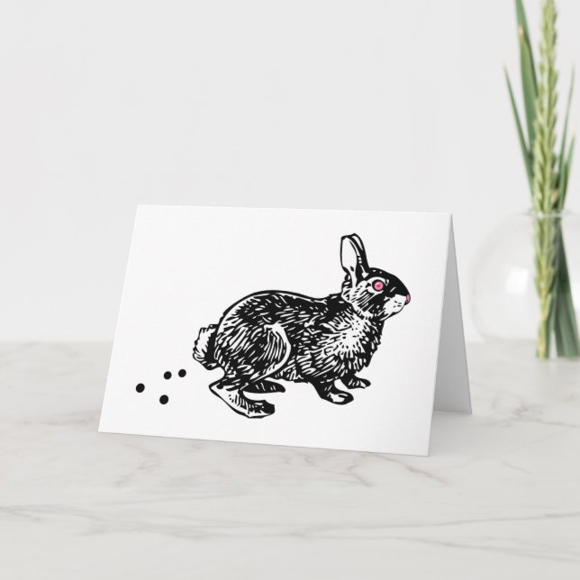 Cartes Pour Fêtes Annuelles Pâques Lapin Pot (Devant)