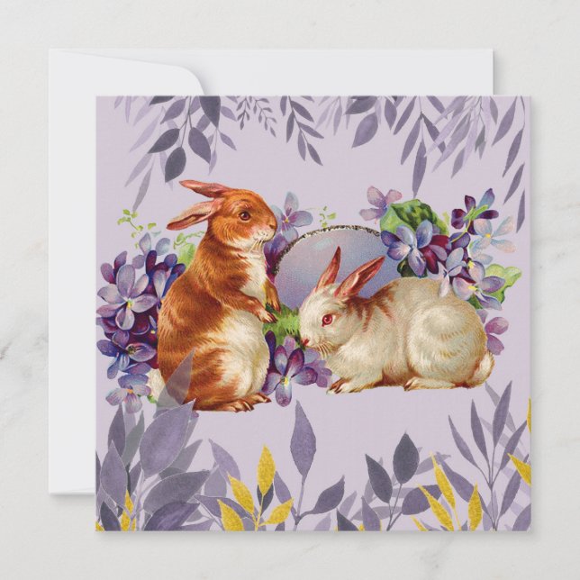 Cartes Pour Fêtes Annuelles Pâques mignonnes (Devant)
