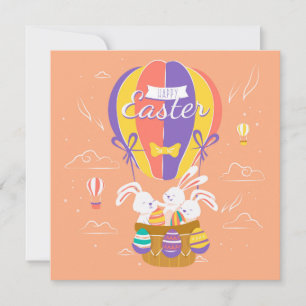 Cartes Pour Fêtes Annuelles Pâques mignonnes