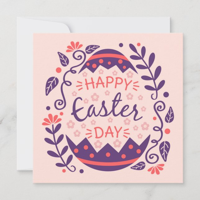 Cartes Pour Fêtes Annuelles Pâques mignonnes (Devant)