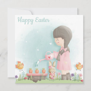 Cartes Pour Fêtes Annuelles Pâques mignonnes