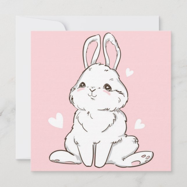 Cartes Pour Fêtes Annuelles Pâques mignonnes (Devant)
