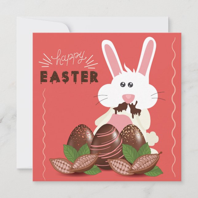 Cartes Pour Fêtes Annuelles Pâques mignonnes (Devant)