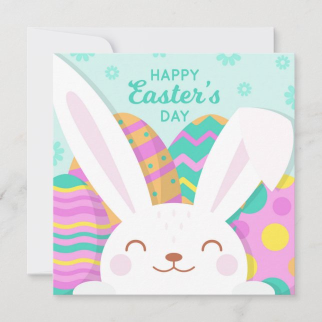Cartes Pour Fêtes Annuelles Pâques mignonnes (Devant)