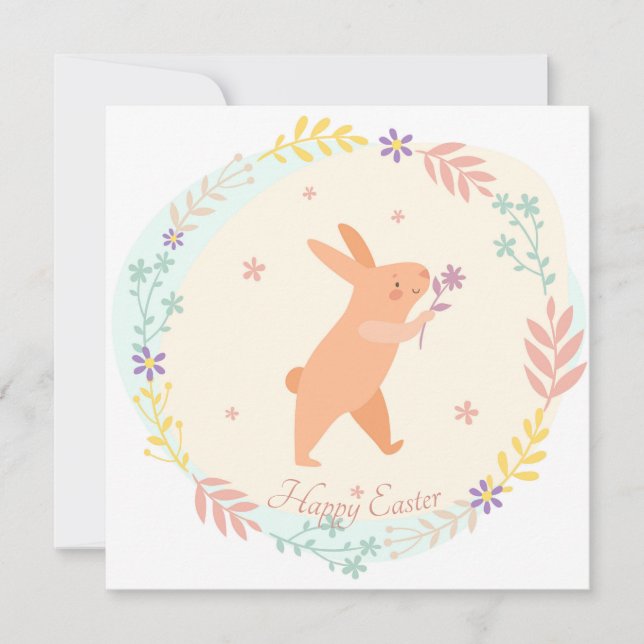 Cartes Pour Fêtes Annuelles Pâques mignonnes (Devant)
