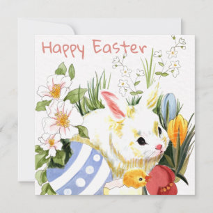 Cartes Pour Fêtes Annuelles Pâques mignonnes