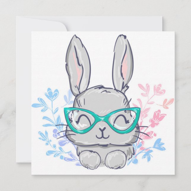 Cartes Pour Fêtes Annuelles Pâques mignonnes (Devant)