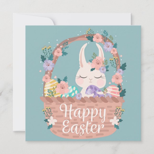 Cartes Pour Fêtes Annuelles Pâques mignonnes (Devant)