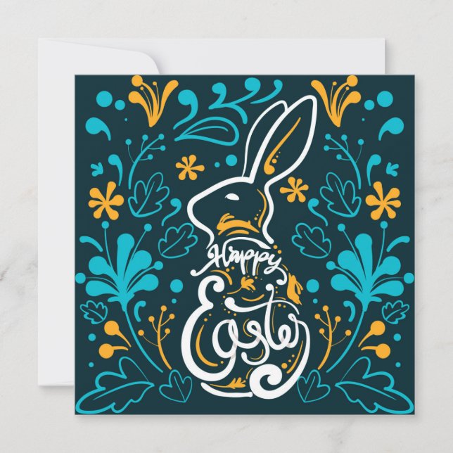 Cartes Pour Fêtes Annuelles Pâques mignonnes (Devant)