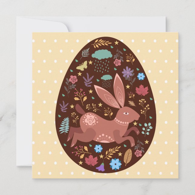 Cartes Pour Fêtes Annuelles Pâques mignonnes (Devant)