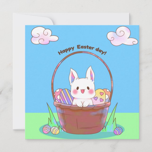 Cartes Pour Fêtes Annuelles Pâques mignonnes (Devant)