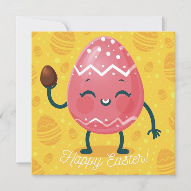 Cartes Pour Fêtes Annuelles Pâques mignonnes (Devant)