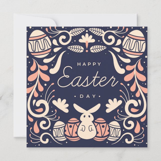 Cartes Pour Fêtes Annuelles Pâques mignonnes (Devant)