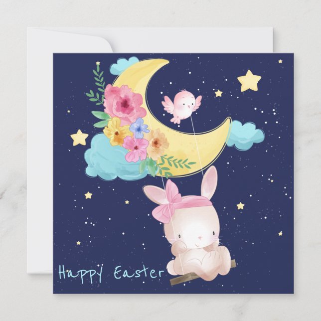 Cartes Pour Fêtes Annuelles Pâques mignonnes (Devant)