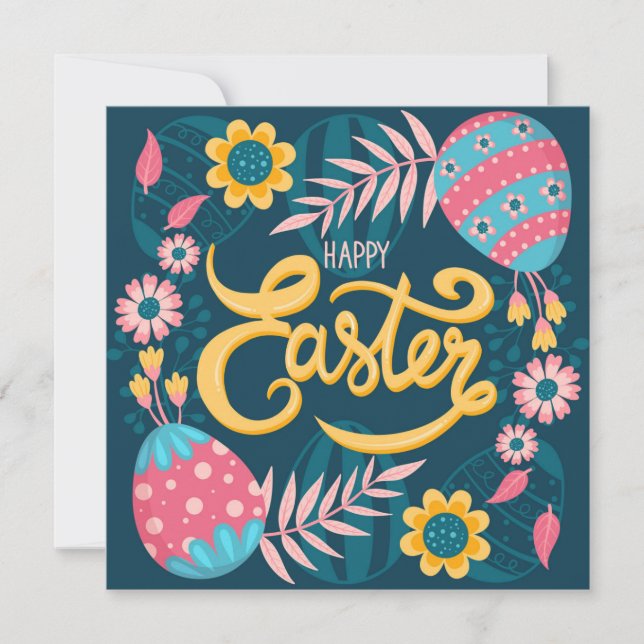 Cartes Pour Fêtes Annuelles Pâques mignonnes (Devant)