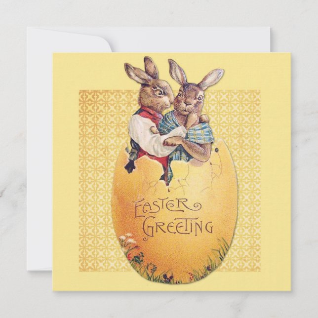 Cartes Pour Fêtes Annuelles Pâques mignonnes (Devant)