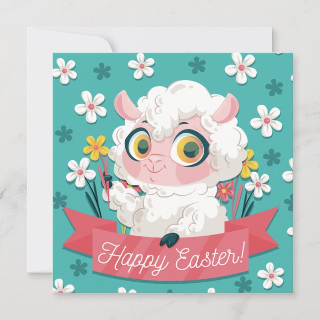 Cartes Pour Fêtes Annuelles Pâques mignonnes (Devant)