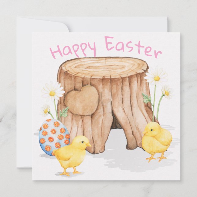 Cartes Pour Fêtes Annuelles Pâques mignonnes (Devant)