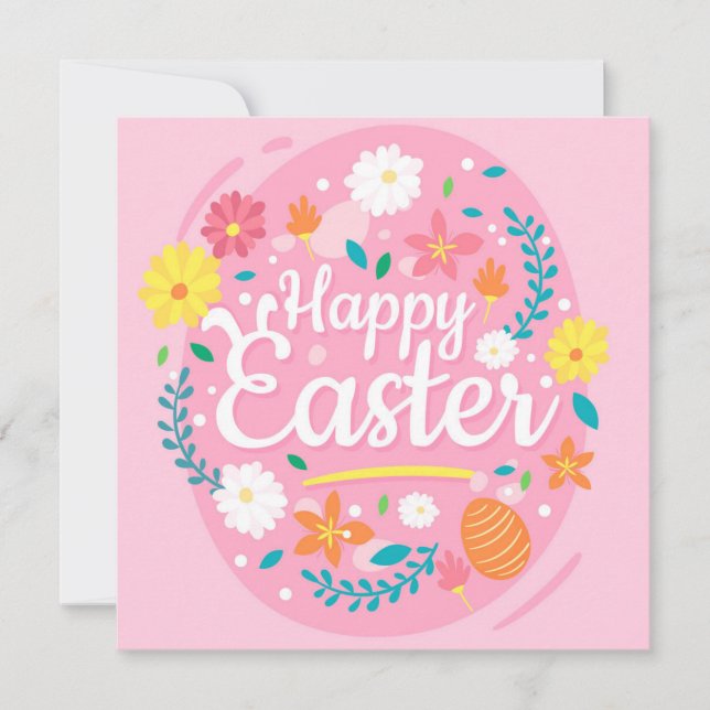Cartes Pour Fêtes Annuelles Pâques mignonnes (Devant)