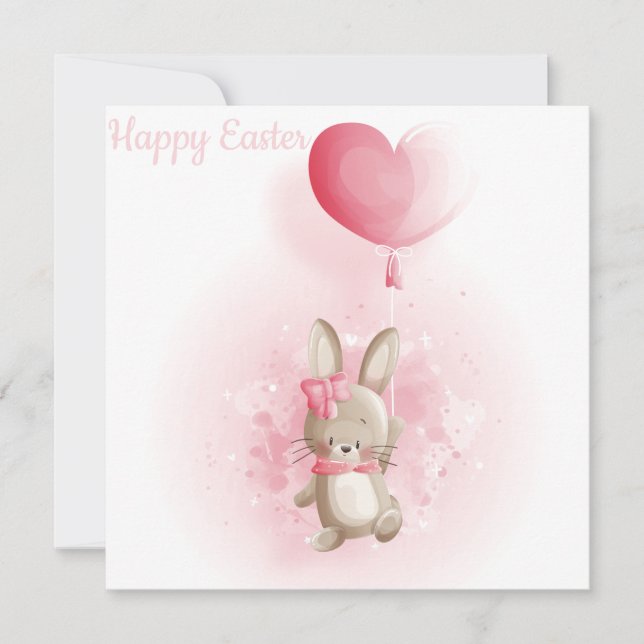 Cartes Pour Fêtes Annuelles Pâques mignonnes (Devant)