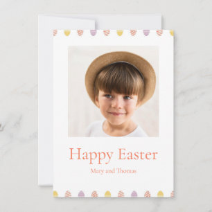 Cartes Pour Fêtes Annuelles Pâques Œufs Jolis Pastel Chic Photo Élégant