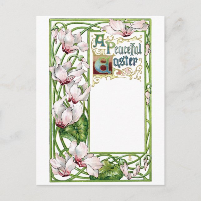 Cartes Pour Fêtes Annuelles Pâques paisible (Devant)