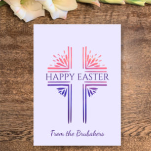 Cartes Pour Fêtes Annuelles Pâques personnalisées Joyeuses Pâques chrétiennes