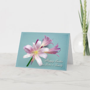 Cartes Pour Fêtes Annuelles Pâques pour Soeur et Famille, Résurrection Lily
