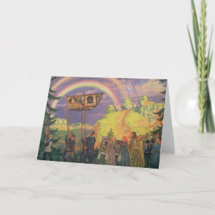 Cartes Pour Fêtes Annuelles Pâques Procession, 1915