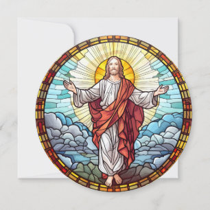 Cartes Pour Fêtes Annuelles Pâques Religieux Chrétien Jésus Résurrection